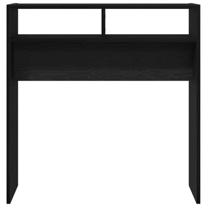vidaXL Konsolentisch Schwarz Eichen-Optik 78 x 30 x 80 cm