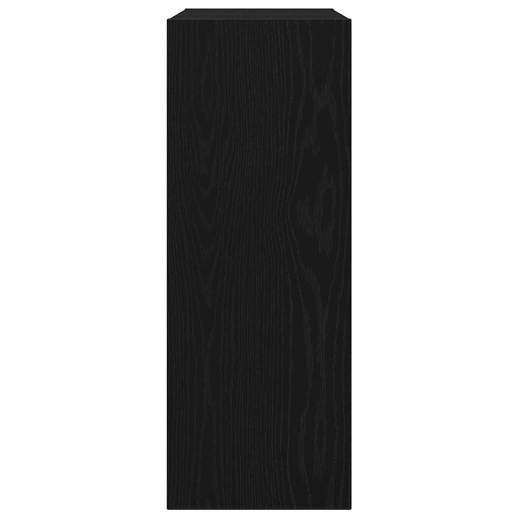 vidaXL Konsolentisch Schwarz Eichen-Optik 78 x 30 x 80 cm