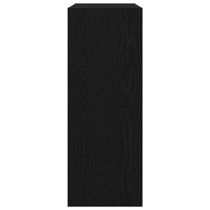 vidaXL Konsolentisch Schwarz Eichen-Optik 78 x 30 x 80 cm