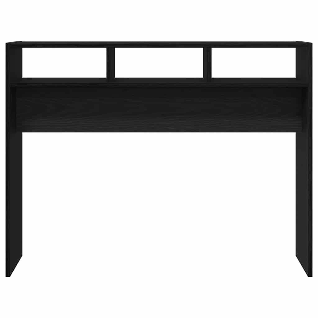 vidaXL Konsolentisch Schwarz Eichen-Optik 105 x 30 x 80 cm