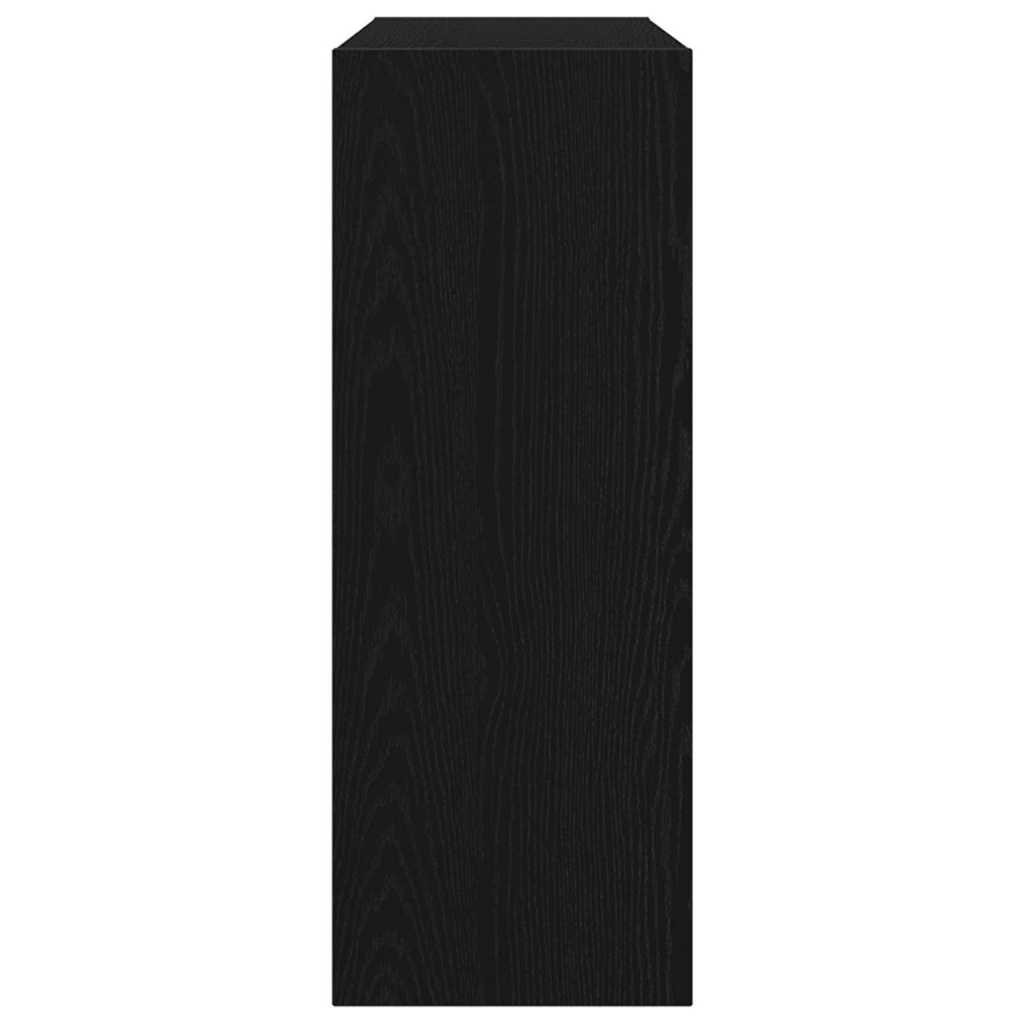 vidaXL Konsolentisch Schwarz Eichen-Optik 105 x 30 x 80 cm