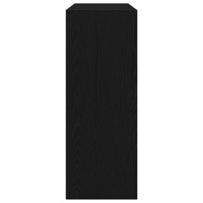 vidaXL Konsolentisch Schwarz Eichen-Optik 105 x 30 x 80 cm