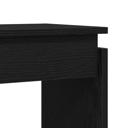 vidaXL Konsolentisch Schwarz Eichen-Optik 80 x 30 x 80 cm