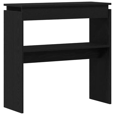 vidaXL Konsolentisch Schwarz Eichen-Optik 80 x 30 x 80 cm