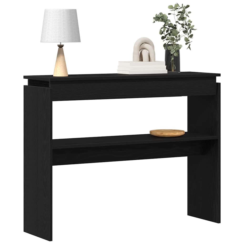 vidaXL Konsolentisch Schwarze Eiche 80 x 30 x 102 cm Holzwerkstoff