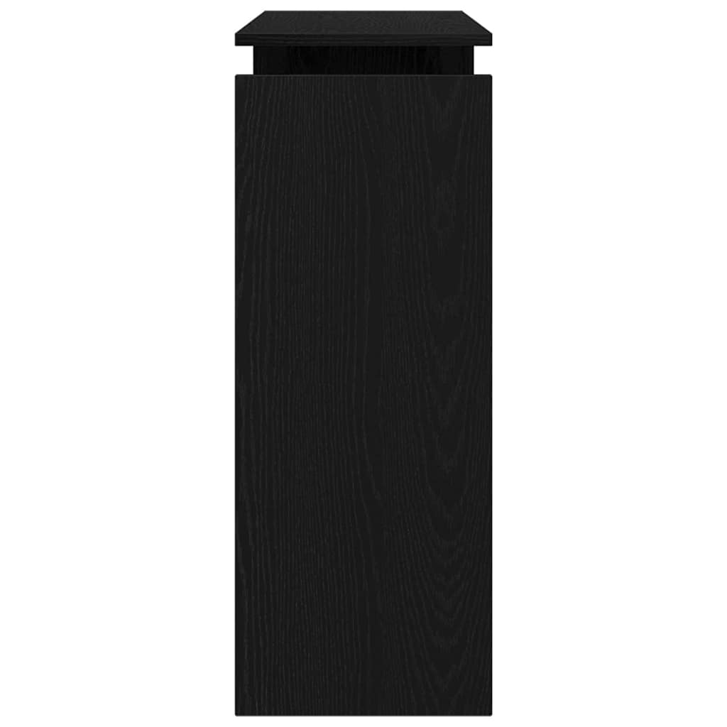 vidaXL Konsolentisch Schwarze Eiche 80 x 30 x 102 cm Holzwerkstoff