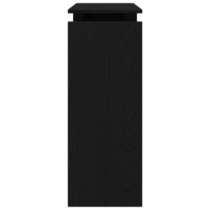 vidaXL Konsolentisch Schwarze Eiche 80 x 30 x 102 cm Holzwerkstoff