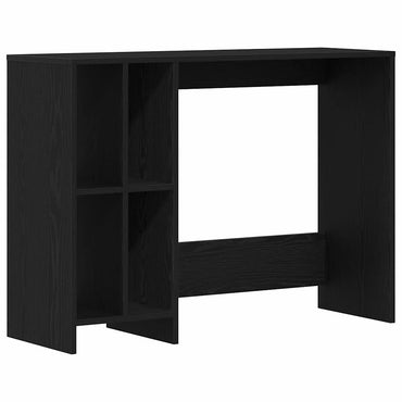 vidaXL Schreibtisch mit Regal Schwarz Eichen-Optik 102,5 x 35 x 75 cm
