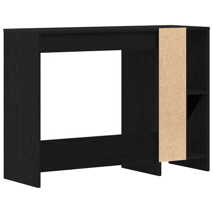 Schreibtisch mit Regal Schwarz Eichen-Optik 102,5 x 35 x 75 cm