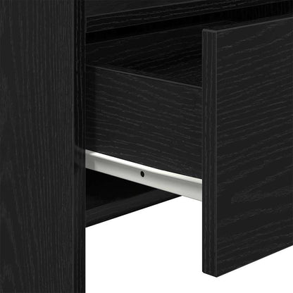 Sideboard Schwarz Eichen-Optik 105 x 30 x 70 cm Holzwerkstoff