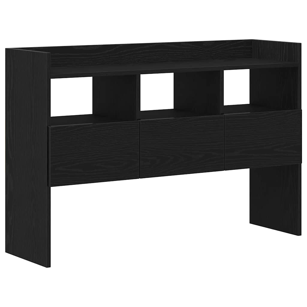 Sideboard Schwarz Eichen-Optik 105 x 30 x 70 cm Holzwerkstoff