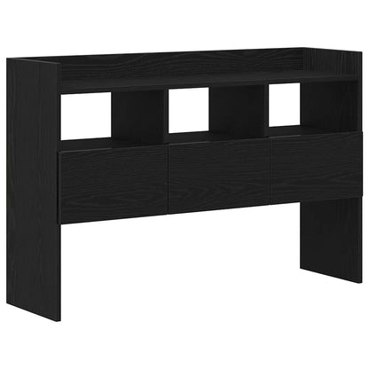 Sideboard Schwarz Eichen-Optik 105 x 30 x 70 cm Holzwerkstoff