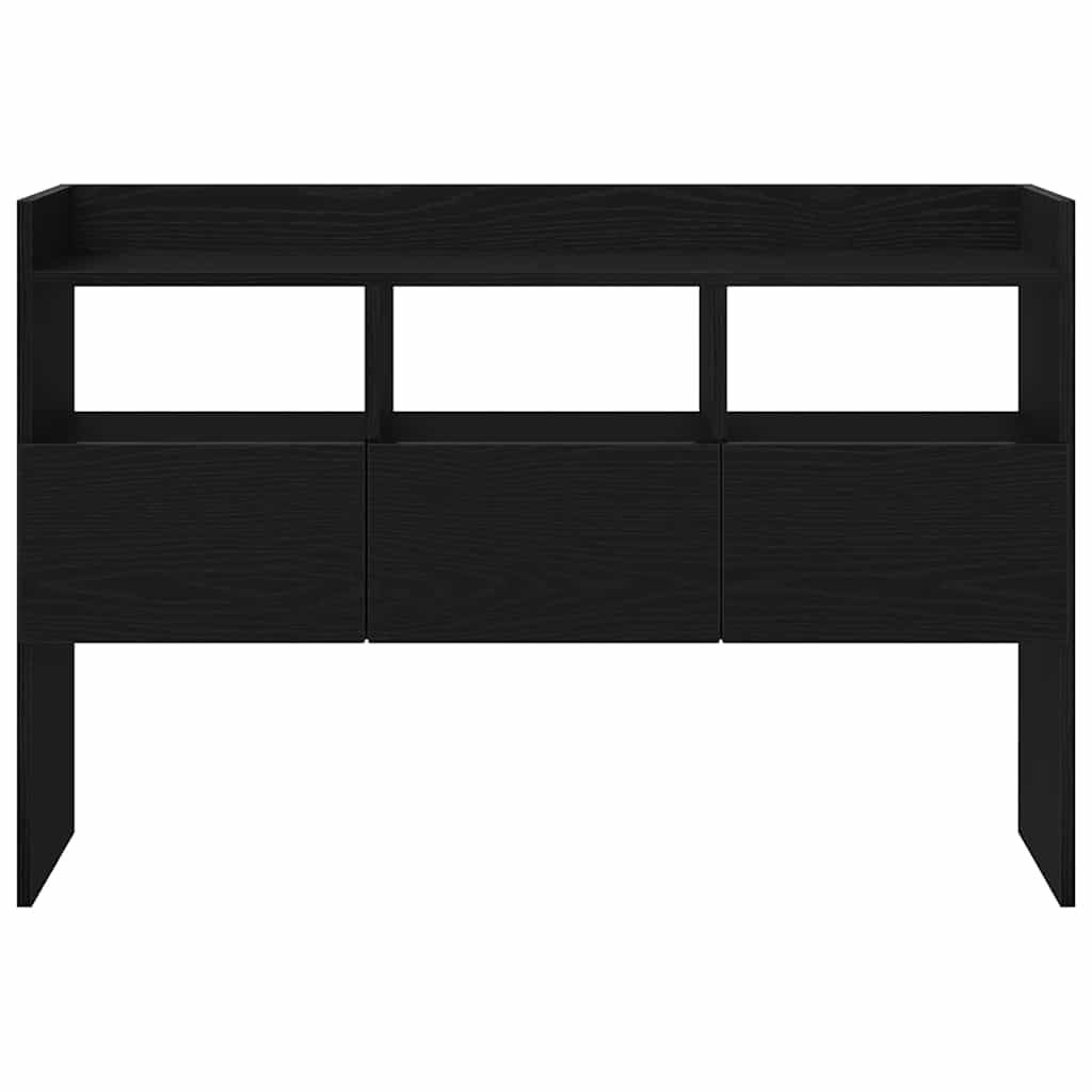 Sideboard Schwarz Eichen-Optik 105 x 30 x 70 cm Holzwerkstoff