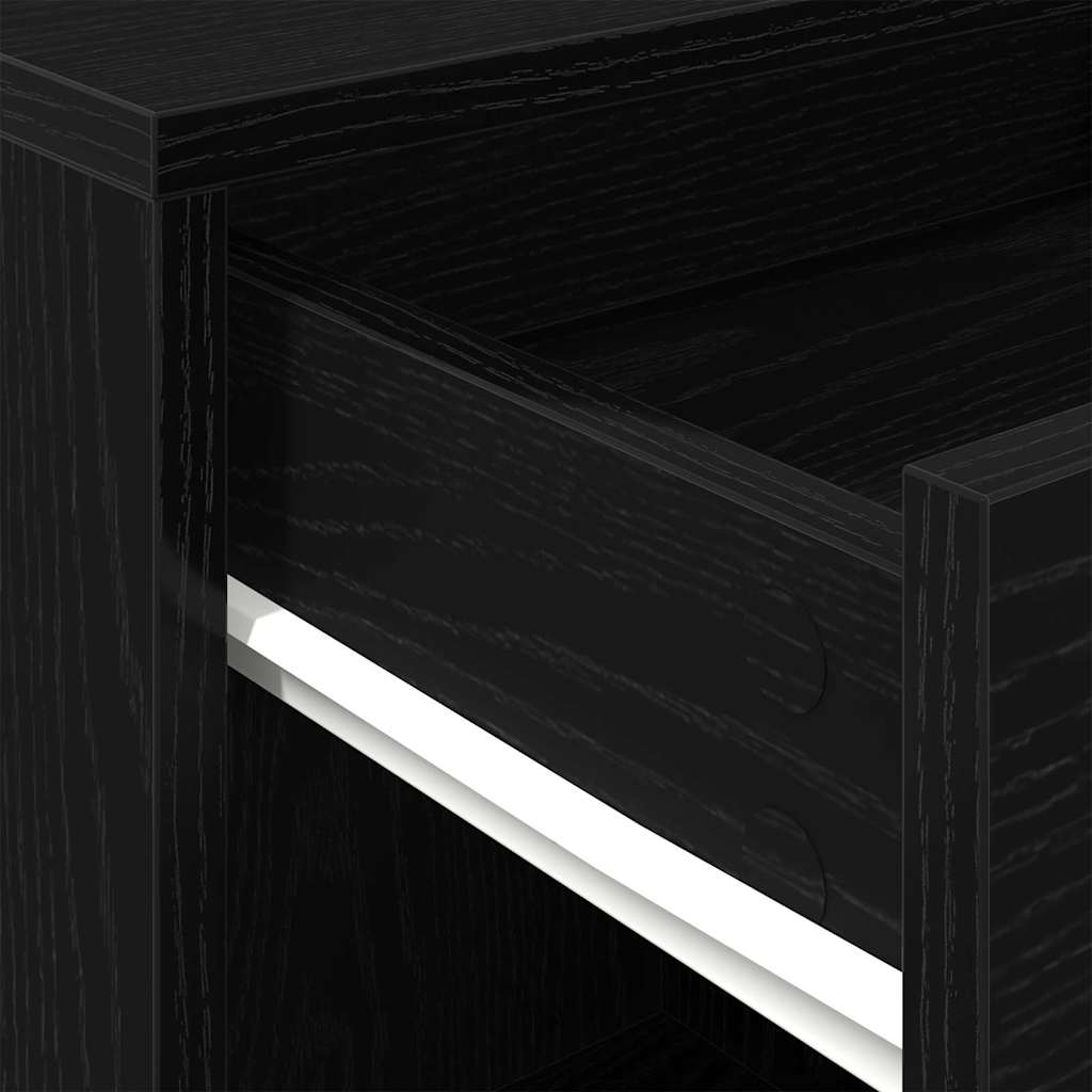 vidaXL Rollschrank Schwarze Eiche 45 x 38 x 54 cm Holzwerkstoff