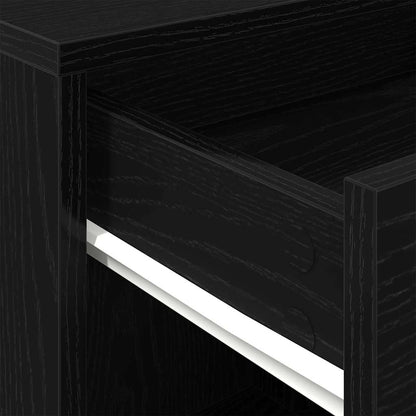 vidaXL Rollschrank Schwarze Eiche 45 x 38 x 54 cm Holzwerkstoff