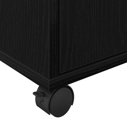 vidaXL Rollschrank Schwarze Eiche 45 x 38 x 54 cm Holzwerkstoff
