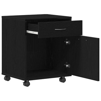 vidaXL Rollschrank Schwarze Eiche 45 x 38 x 54 cm Holzwerkstoff