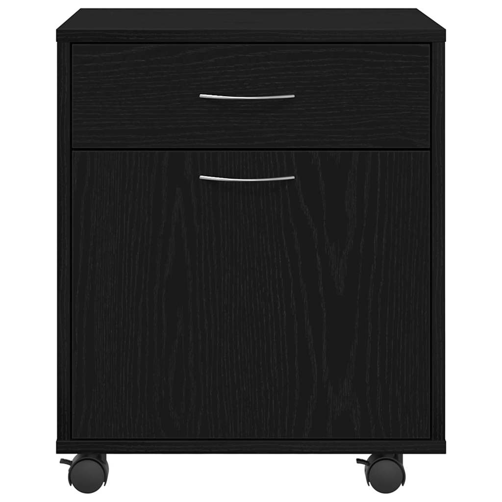 vidaXL Rollschrank Schwarze Eiche 45 x 38 x 54 cm Holzwerkstoff