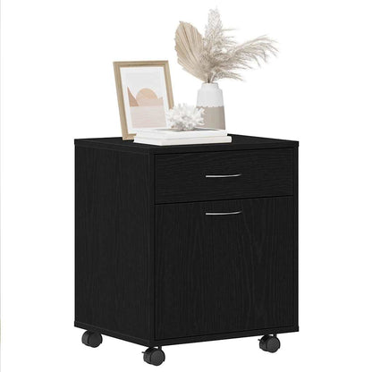 vidaXL Rollschrank Schwarze Eiche 45 x 38 x 54 cm Holzwerkstoff