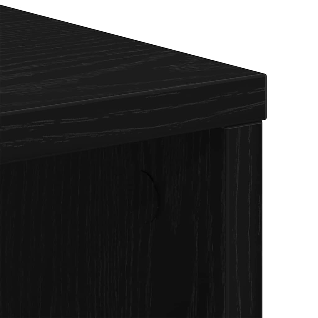 vidaXL Aufbewahrungsschrank Schwarz Eichen-Optik 60 x 53 x 72,5 cm