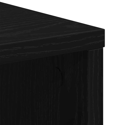 vidaXL Aufbewahrungsschrank Schwarz Eichen-Optik 60 x 53 x 72,5 cm