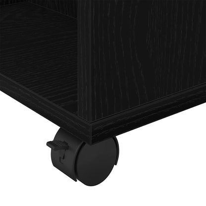vidaXL Aufbewahrungsschrank Schwarz Eichen-Optik 60 x 53 x 72,5 cm
