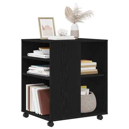 vidaXL Aufbewahrungsschrank Schwarz Eichen-Optik 60 x 53 x 72,5 cm