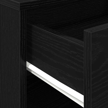 vidaXL Aufbewahrungsschrank Schwarz Eichen-Optik 46 x 36 x 59 cm