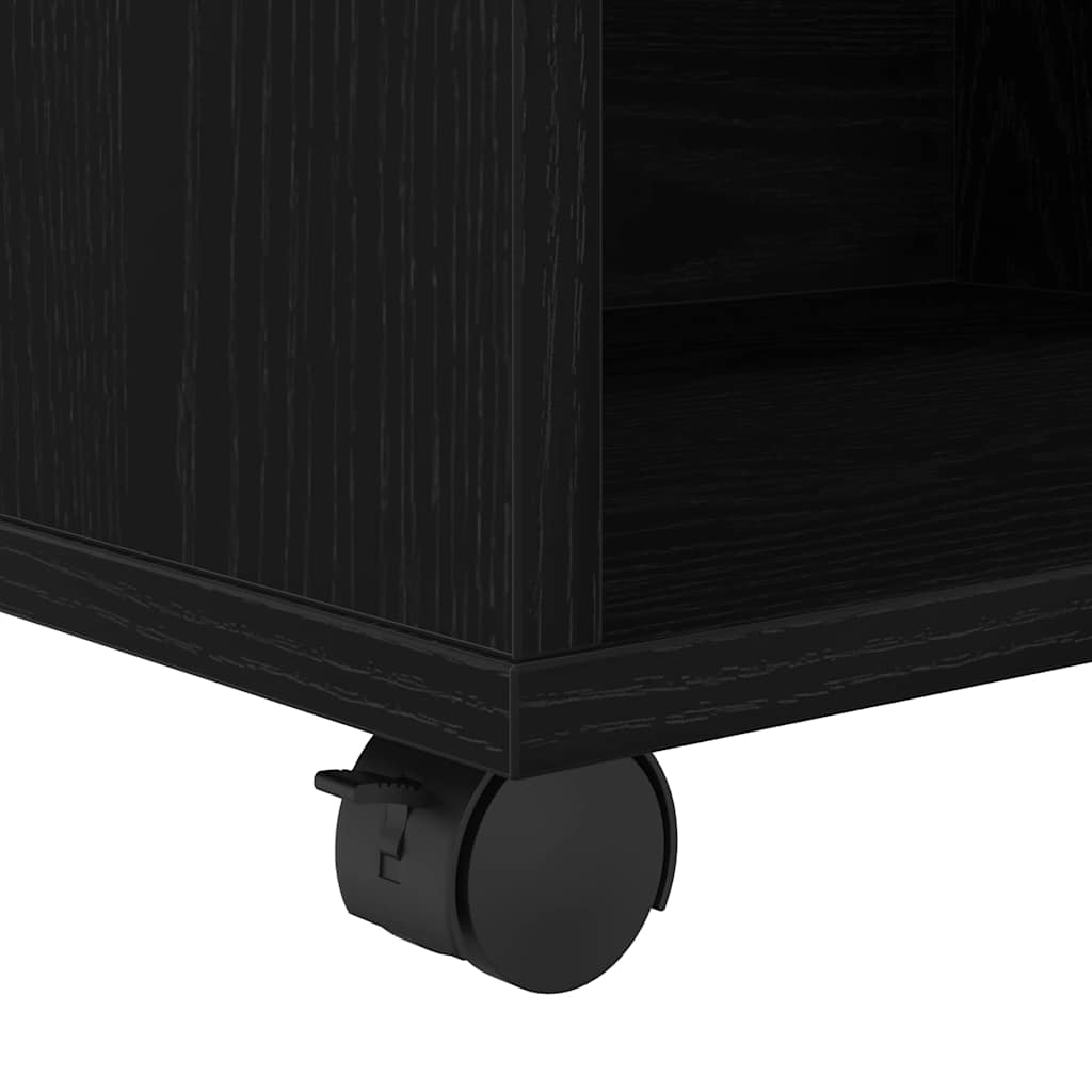 vidaXL Aufbewahrungsschrank Schwarz Eichen-Optik 46 x 36 x 59 cm