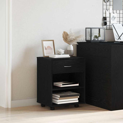 vidaXL Aufbewahrungsschrank Schwarz Eichen-Optik 46 x 36 x 59 cm