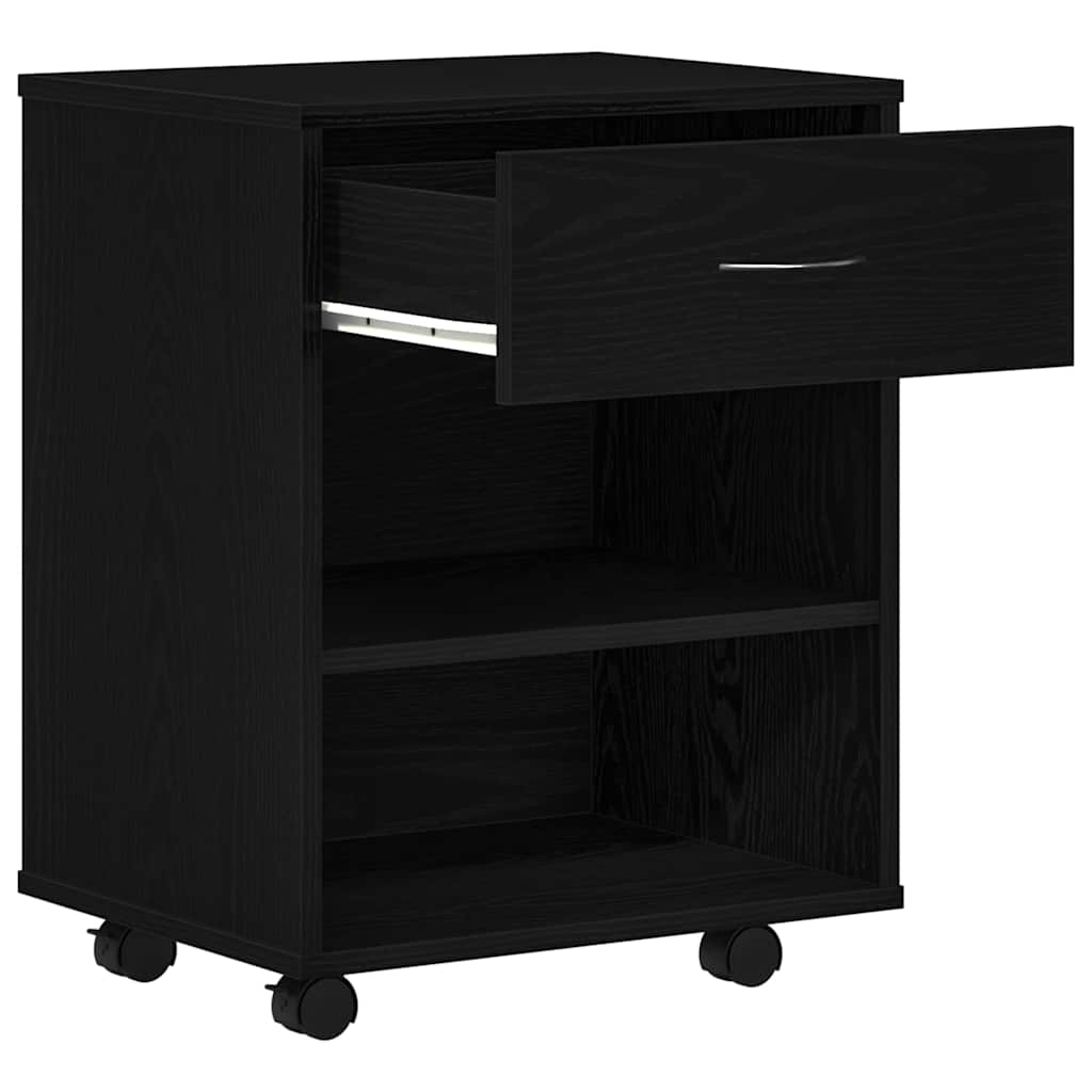 vidaXL Aufbewahrungsschrank Schwarz Eichen-Optik 46 x 36 x 59 cm