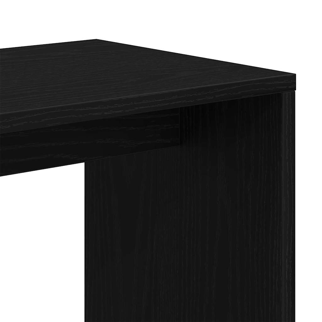 vidaXL Nestingtisch 3 pcs Schwarz Eichen-Optik Holzwerkstoff