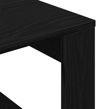 Couchtisch Schwarz Eichen-Optik 50 x 50 x 35 cm Holzwerkstoff