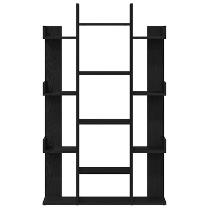 vidaXL Bücherregal Schwarz Eichen-Optik 86 x 25,5 x 140 cm