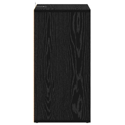 Schuhschrank Schwarz Eichen-Optik 60 x 35 x 70 cm Holzwerkstoff