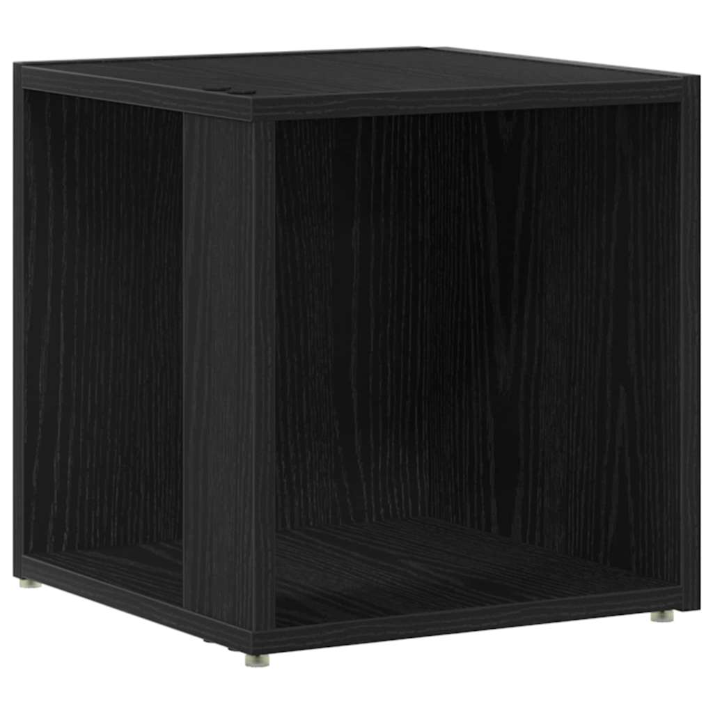 vidaXL Eckregale Schwarz Eichen-Optik 33 x 33 x 34,5 cm Holzwerkstoff