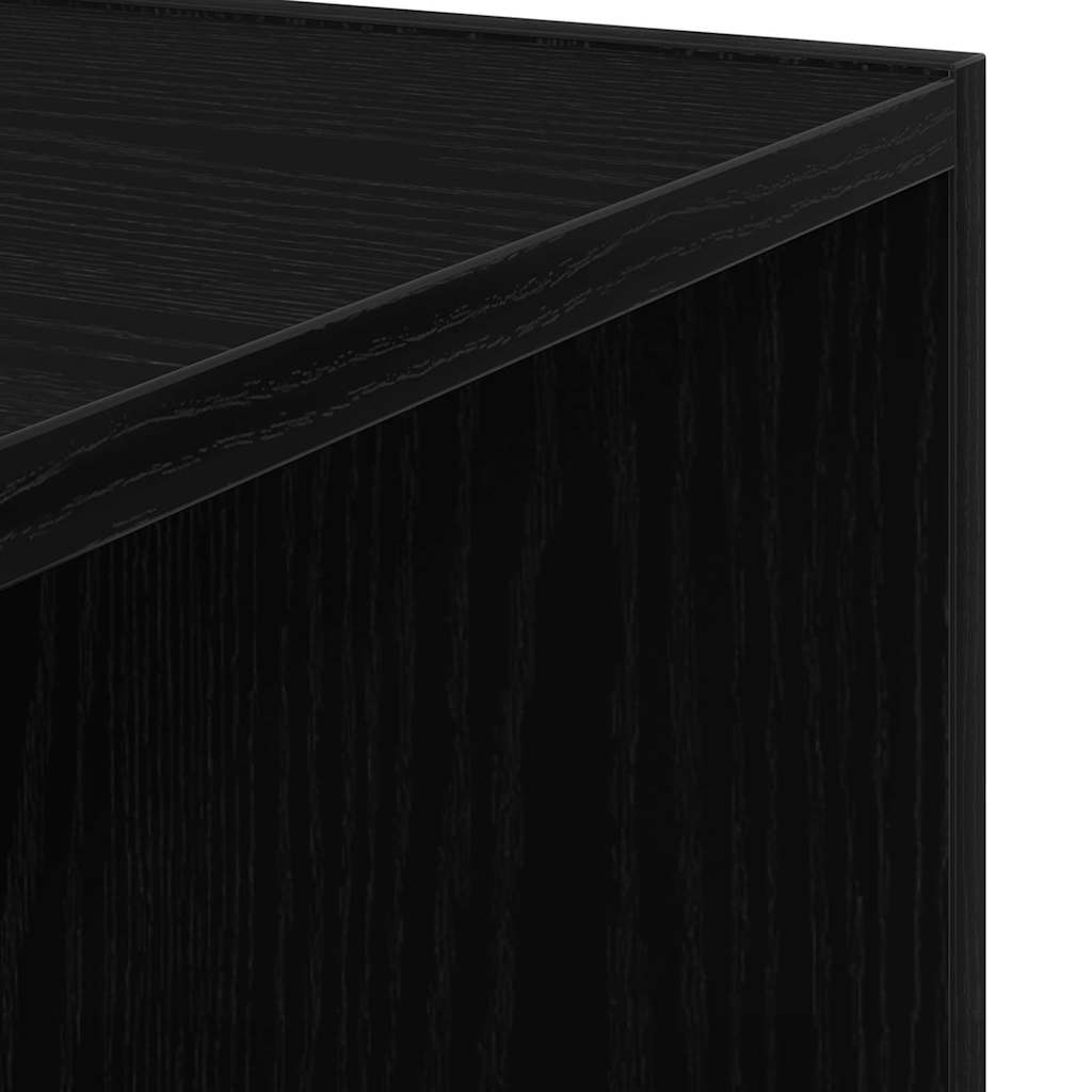 vidaXL Eckregale Schwarz Eichen-Optik 33 x 33 x 67 cm Holzwerkstoff