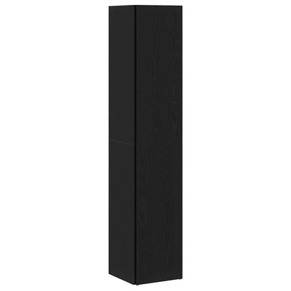 vidaXL Eckregale Schwarz Eichen-Optik 33 x 33 x 164,5 cm Holzwerkstoff