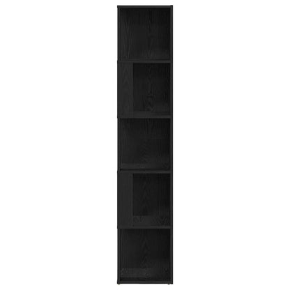 vidaXL Eckregale Schwarz Eichen-Optik 33 x 33 x 164,5 cm Holzwerkstoff
