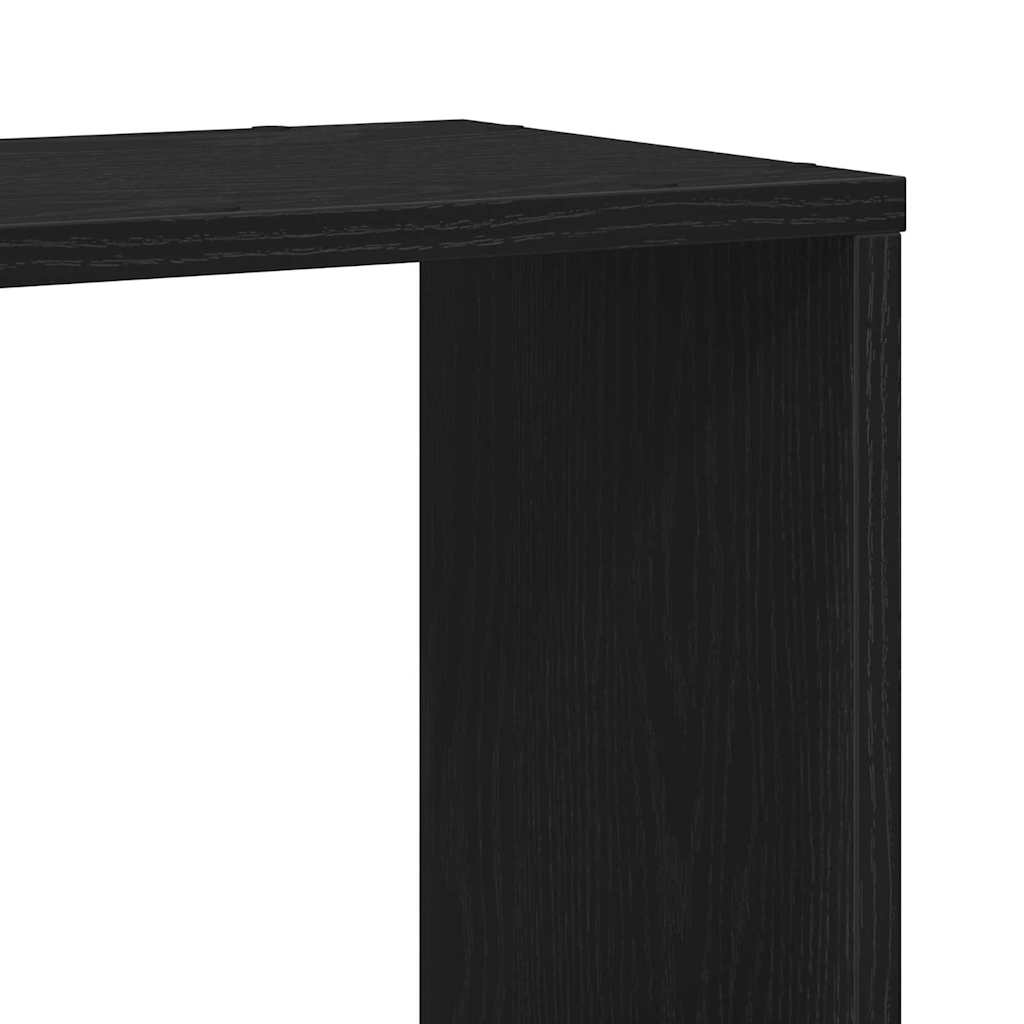 TV-Schrankset Wandmontiert Schwarz Eichen-Optik 80 x 24 x 32 cm