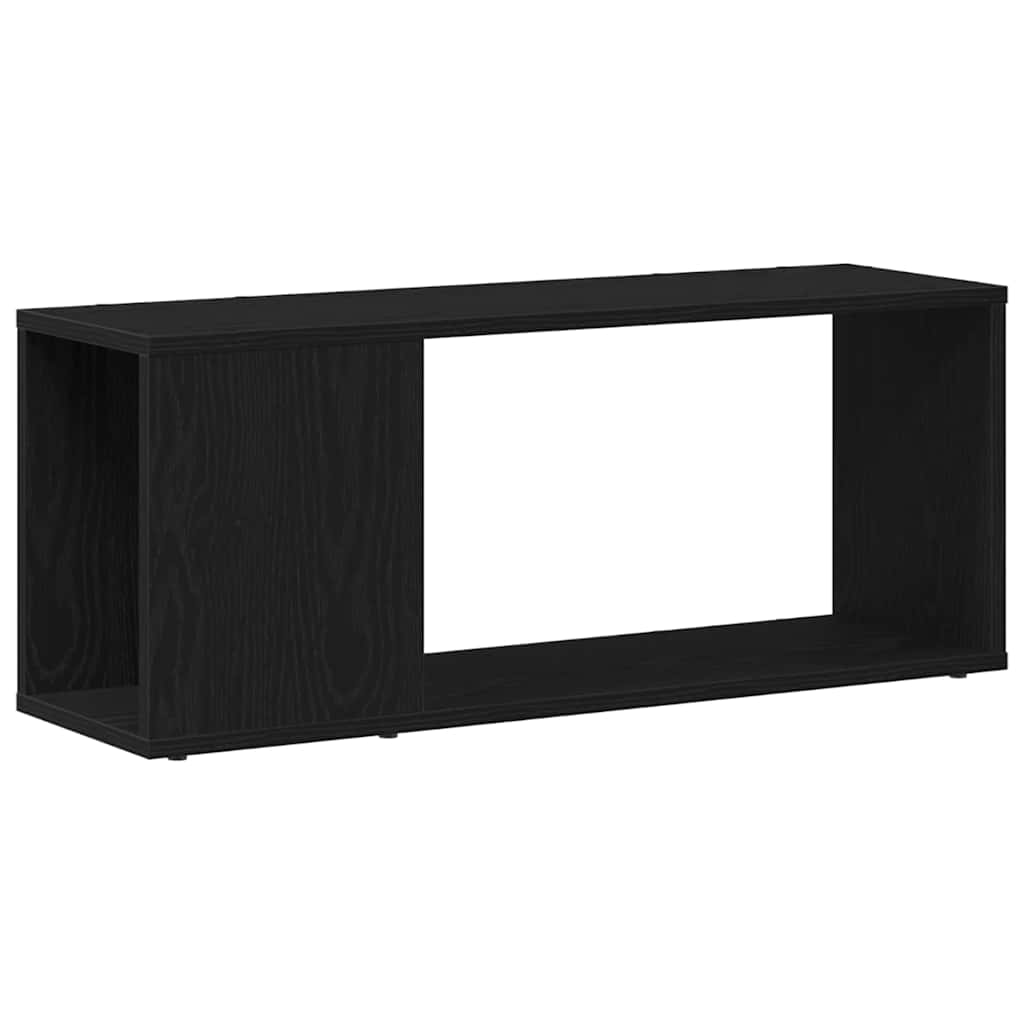TV-Schrankset Wandmontiert Schwarz Eichen-Optik 80 x 24 x 32 cm