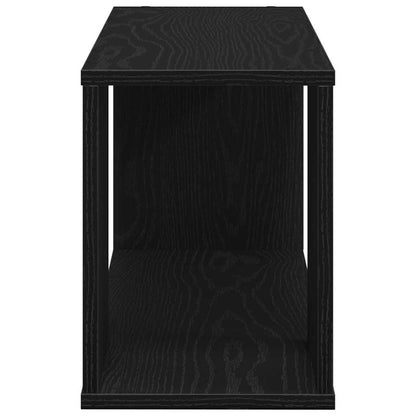 TV-Schrankset Wandmontiert Schwarz Eichen-Optik 80 x 24 x 32 cm