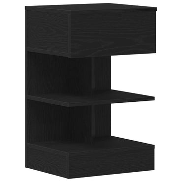 vidaXL Nachttisch Schwarz Eichen-Optik 40 x 35 x 65 cm Holzwerkstoff