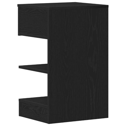 vidaXL Nachttisch Schwarz Eichen-Optik 40 x 35 x 65 cm Holzwerkstoff