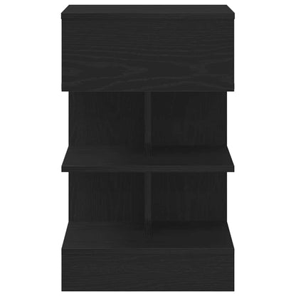 vidaXL Nachttisch Schwarz Eichen-Optik 40 x 35 x 65 cm Holzwerkstoff
