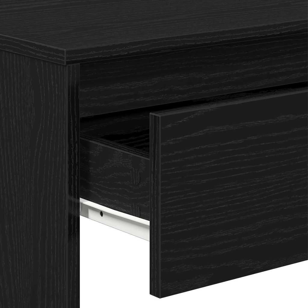 vidaXL Konsolentisch Schwarz Eichen-Optik 100 x 35 x 76,5 cm