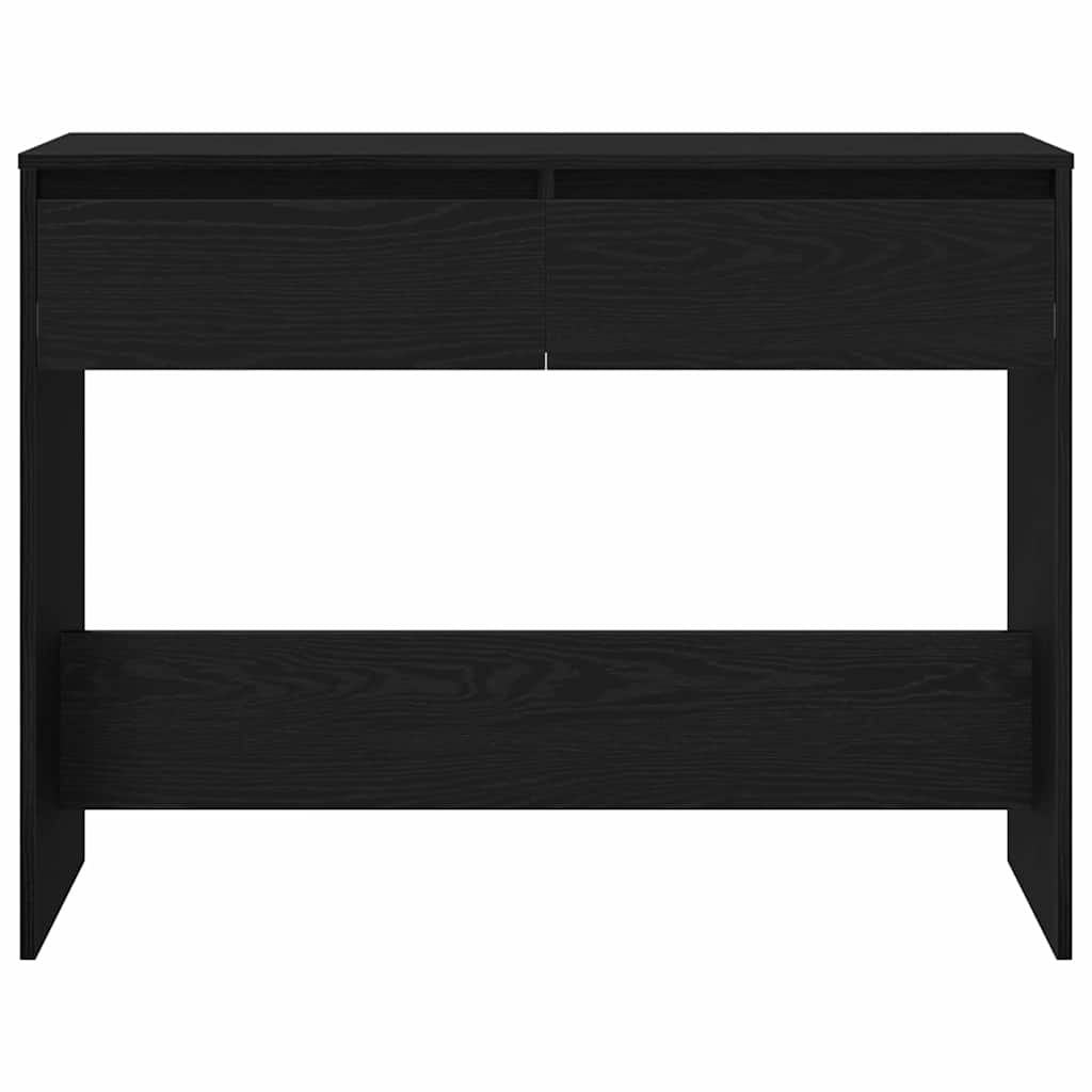 vidaXL Konsolentisch Schwarz Eichen-Optik 100 x 35 x 76,5 cm