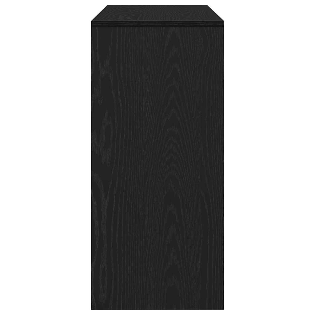 vidaXL Konsolentisch Schwarz Eichen-Optik 100 x 35 x 76,5 cm