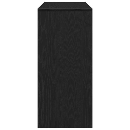 vidaXL Konsolentisch Schwarz Eichen-Optik 100 x 35 x 76,5 cm