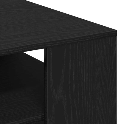 vidaXL Table basse noir aspect chêne 102 x 55 x 43 cm Bois d'ingénierie